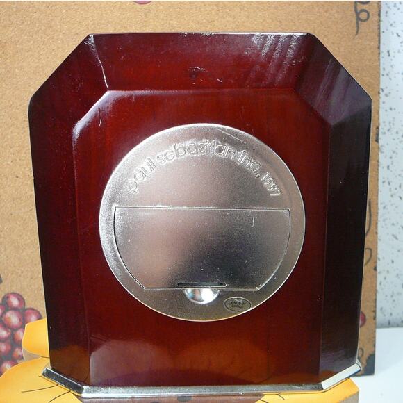 Vintage Paul Sebastian 1997 Wooden Desk Mantel Clock (working) - Picture 3 of 9